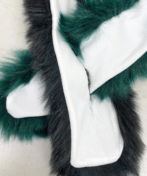 StyleSea(スタイルシー)の「3色フェイクファーティペット(マフラー・レディース・グリーン系その他/ブルー系その他/ブラック系その他・FREE)」の7枚目の写真