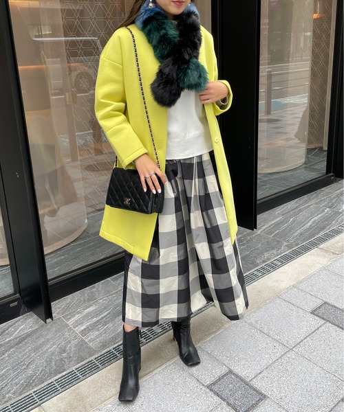 StyleSea(スタイルシー)の「3色フェイクファーティペット(マフラー・レディース・グリーン系その他/ブルー系その他/ブラック系その他・FREE)」の8枚目の写真