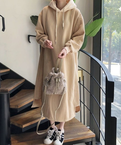 evelyn フード付きスウェットワンピース ブラック 楽天市場】[黒]スウェットワンピース ワンピ レディース