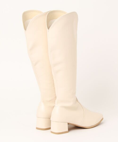 SVEC（シュベック）の「ミニマル ウエスタン ニーハイブーツ（ブーツ・レディース・ブラック/アイボリー・35/36/37/38/39/40）」の13枚目の写真