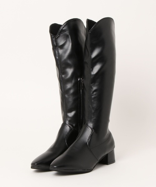 SVEC（シュベック）の「ミニマル ウエスタン ニーハイブーツ（ブーツ・レディース・ブラック/アイボリー・35/36/37/38/39/40）」の16枚目の写真