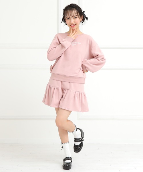 PINKHUNT（ピンクハント）の「PINKHUNT ティアードスウェットスカート7308K(トップス別売)（スカート・キッズ・ベビーピンク/スカイブルー系1・150cm/130cm/140cm/160cm/120cm）」の5枚目の写真