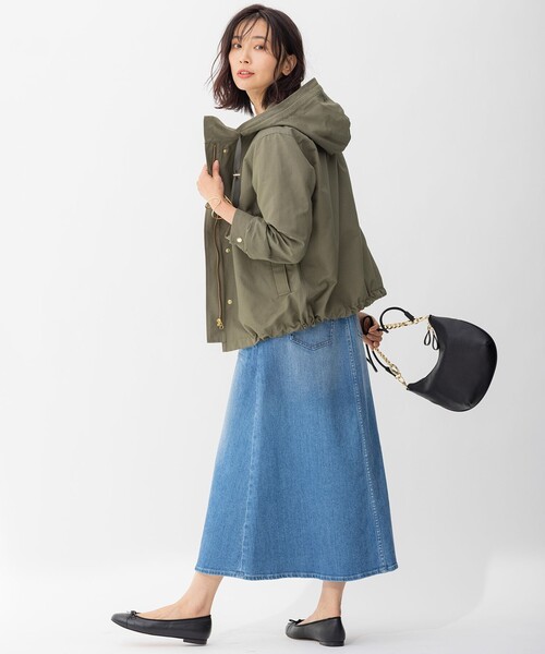 23区 S　【洗える】ライトタッサー　フーデットブルゾン ￥31,900 楽天市場】【洗える】ライトタッサー フーデットブルゾン／23区 S