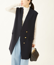 journal standard L'essage | オーナメントボタンノーカラーベスト(ベスト)