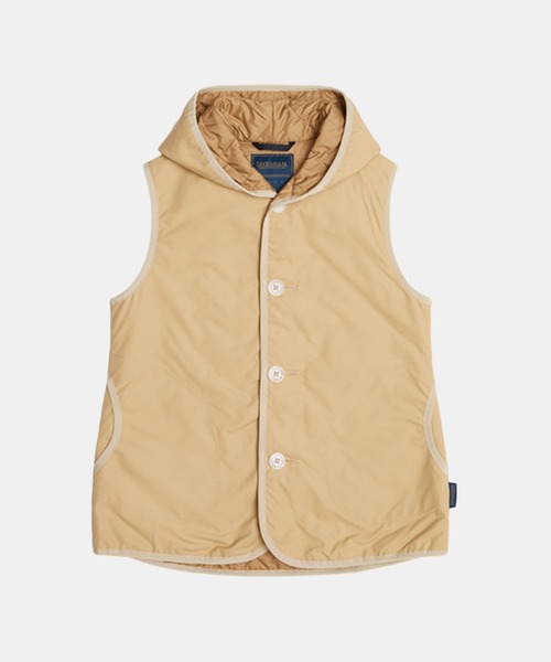 LAVENHAM（ラベンハム）の「COTTON HOODED GILET WOMENS / コットン フーデッド ジレ ウィメンズ（ベスト・レディース・ベージュ系その他/ホワイト・10/8/12）」の9枚目の写真