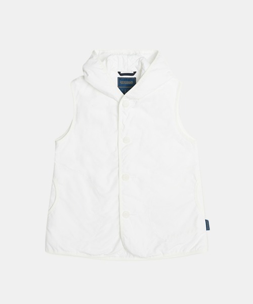 LAVENHAM（ラベンハム）の「COTTON HOODED GILET WOMENS / コットン フーデッド ジレ ウィメンズ（ベスト・レディース・ベージュ系その他/ホワイト・10/8/12）」の3枚目の写真