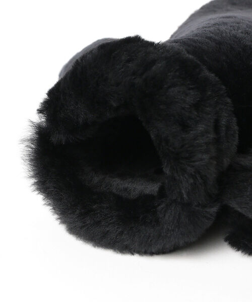 Ray BEAMS（レイビームス）の「Ray BEAMS / ムートン ミトン グローブ（手袋・レディース・ブラック/ダークグリーン・ONE SIZE）」の9枚目の写真