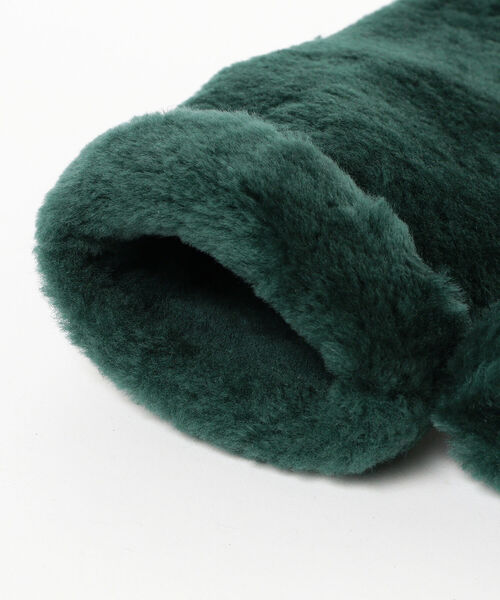 Ray BEAMS（レイビームス）の「Ray BEAMS / ムートン ミトン グローブ（手袋・レディース・ブラック/ダークグリーン・ONE SIZE）」の12枚目の写真