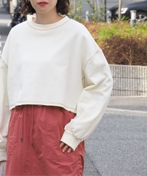 カットオフ ショート丈スウェット