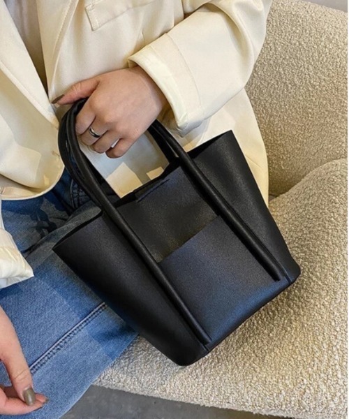 ammy.（エイミードット）の「【 ammy. / エイミードット 】 スクエア ライト ミニ ハンドバッグ（ハンドバッグ・レディース・ベージュ/ブラック/ブラウン/アイボリー/キャメル・FREE）」の20枚目の写真