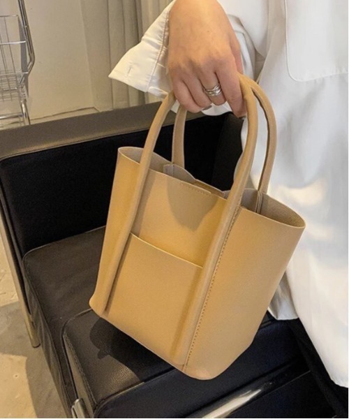 ammy.（エイミードット）の「【 ammy. / エイミードット 】 スクエア ライト ミニ ハンドバッグ（ハンドバッグ・レディース・ベージュ/ブラック/ブラウン/アイボリー/キャメル・FREE）」の14枚目の写真