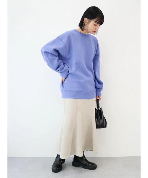 Green Parks(グリーンパークス)の「マシュマロスエードマーメイドスカート(スカート・レディース・ライトグレー/ラベンダー/ブラック・FREE)」の15枚目の写真