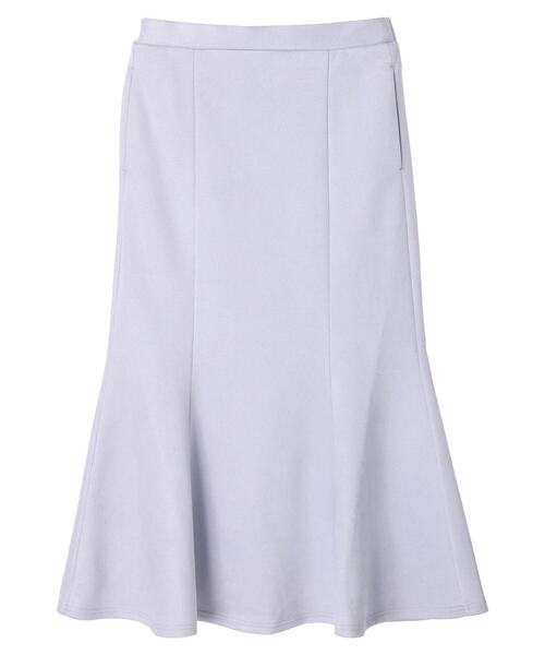 Green Parks(グリーンパークス)の「マシュマロスエードマーメイドスカート(スカート・レディース・ライトグレー/ラベンダー/ブラック・FREE)」の14枚目の写真