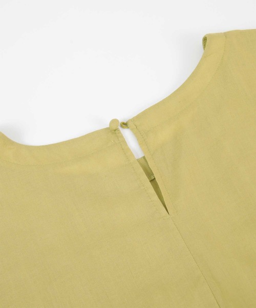 titivate（ティティベイト）の「ｷﾞｬｻﾞｰ切替ﾎﾞﾘｭｰﾑｽﾘｰﾌﾞﾌﾞﾗｳｽ（シャツ/ブラウス・レディース・オフホワイト/イエロー系その他/ブラック/グリーン/ブルー系その他・S/M）」の22枚目の写真