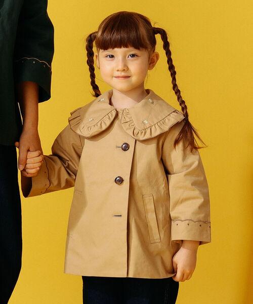 B:MING by BEAMS（ビーミングバイビームス）の「B:MING by BEAMS / 刺繍 ツイル コート（100～140cm）（その他アウター・キッズ・ベージュ/グリーン・100/120/140/130/110）」の13枚目の写真