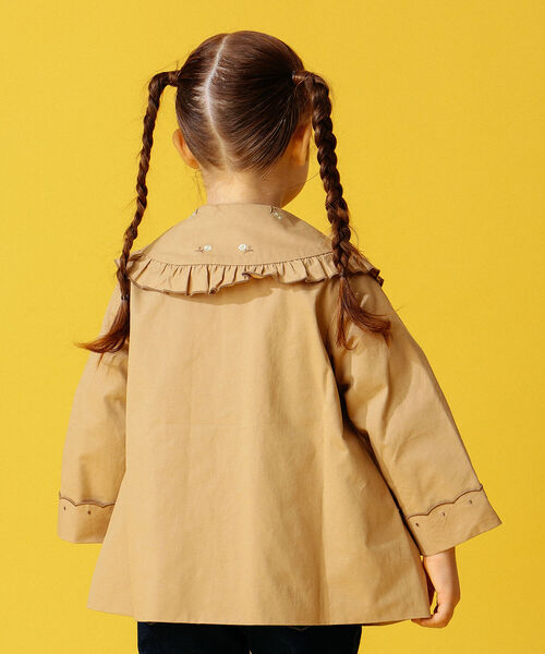 B:MING by BEAMS（ビーミングバイビームス）の「B:MING by BEAMS / 刺繍 ツイル コート（100～140cm）（その他アウター・キッズ・ベージュ/グリーン・100/120/140/130/110）」の15枚目の写真