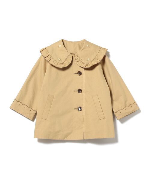 B:MING by BEAMS（ビーミングバイビームス）の「B:MING by BEAMS / 刺繍 ツイル コート（100～140cm）（その他アウター・キッズ・ベージュ/グリーン・100/120/140/130/110）」の3枚目の写真