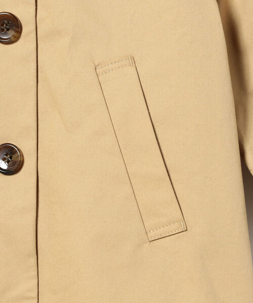 B:MING by BEAMS（ビーミングバイビームス）の「B:MING by BEAMS / 刺繍 ツイル コート（100～140cm）（その他アウター・キッズ・ベージュ/グリーン・100/120/140/130/110）」の6枚目の写真