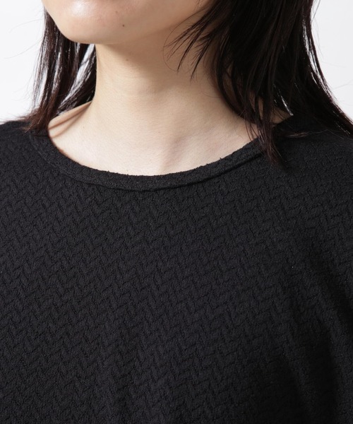 IJIIT&Co.（イジットアンドコー）の「IJIIT&Co.(イジット&コー) ブークレーロンスリーブTシャツ（Tシャツ/カットソー・レディース・ブラック・F）」の6枚目の写真