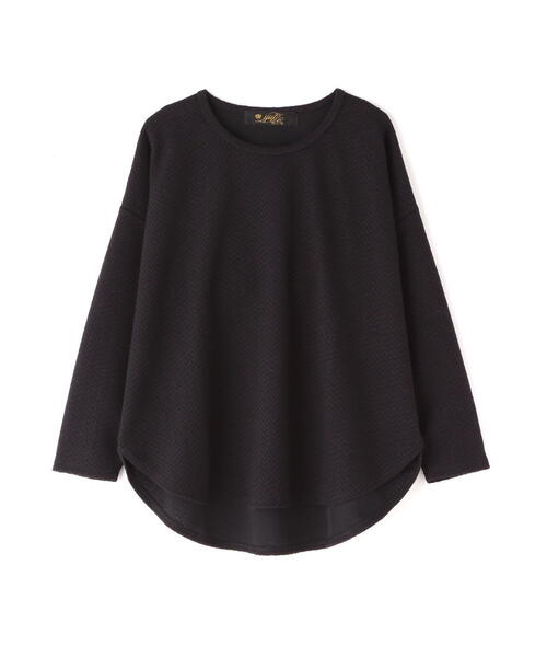 IJIIT&Co.（イジットアンドコー）の「IJIIT&Co.(イジット&コー) ブークレーロンスリーブTシャツ（Tシャツ/カットソー・レディース・ブラック・F）」の9枚目の写真