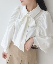 AS KNOW AS plus | ○パールボタン ボウタイブラウス(シャツ/ブラウス)
