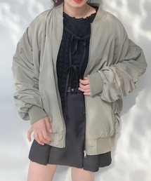 AS KNOW AS plus | ○ギャザーボリューム袖MA-1(MA-1)