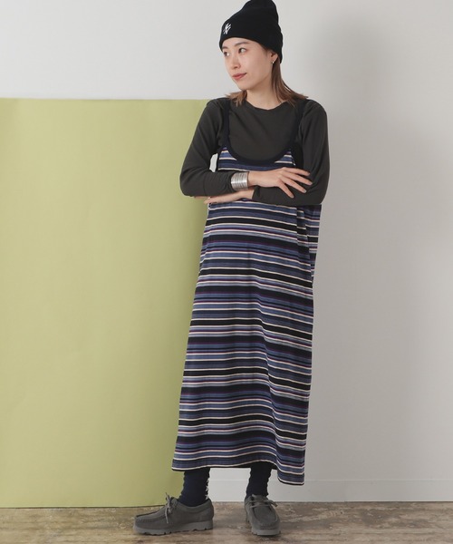 BEAMS BOY（ビームスボーイ）の「BEAMS BOY / リブ クルー 7分袖 カットソー（Tシャツ/カットソー・レディース・チャコールグレー/オフホワイト/サックスブルー/ピンク・FREE）」の19枚目の写真