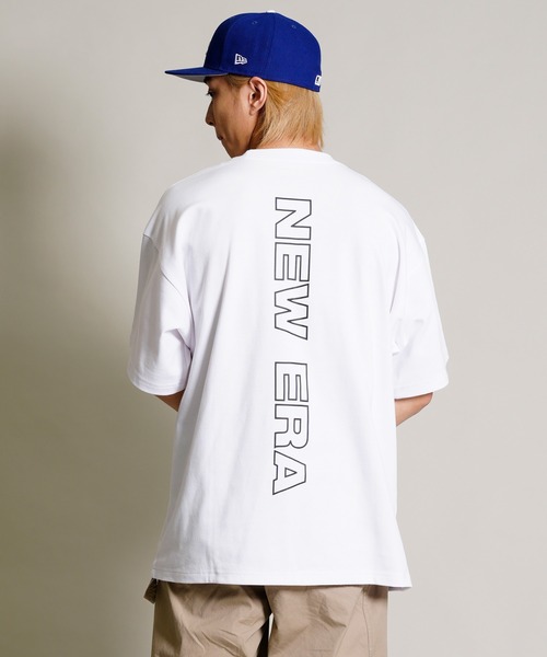 NEW ERA(ニューエラ)の「【 ムラサキスポーツ別注】NEW ERA/ニューエラ Rear Vertical Logo オーバーサイズ バックロゴプリントTシャツ 13717526/13717527/13717528(Tシャツ/カットソー・メンズ・ホワイト/ブラック/カーキ・M/XXL/L/XL)」の6枚目の写真