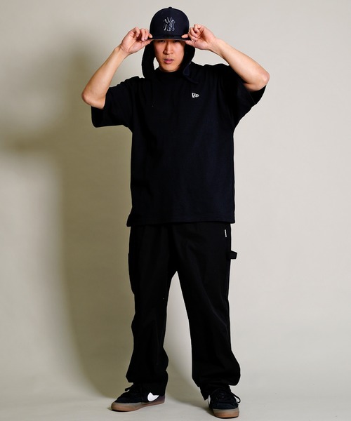 NEW ERA(ニューエラ)の「【 ムラサキスポーツ別注】NEW ERA/ニューエラ Rear Vertical Logo オーバーサイズ バックロゴプリントTシャツ 13717526/13717527/13717528(Tシャツ/カットソー・メンズ・ホワイト/ブラック/カーキ・M/XXL/L/XL)」の14枚目の写真