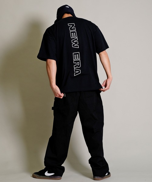 NEW ERA(ニューエラ)の「【 ムラサキスポーツ別注】NEW ERA/ニューエラ Rear Vertical Logo オーバーサイズ バックロゴプリントTシャツ 13717526/13717527/13717528(Tシャツ/カットソー・メンズ・ホワイト/ブラック/カーキ・M/XXL/L/XL)」の16枚目の写真