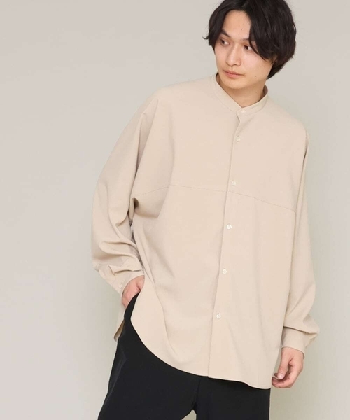 a.v.v(アーヴェヴェ)の「【防シワ/ストレッチ】ワンサイズドルマンシャツ(シャツ/ブラウス・メンズ・グリーン/ベージュ/ミント/オレンジ・53)」の2枚目の写真