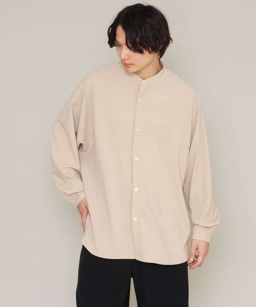 a.v.v(アーヴェヴェ)の「【防シワ/ストレッチ】ワンサイズドルマンシャツ(シャツ/ブラウス・メンズ・グリーン/ベージュ/ミント/オレンジ・53)」の10枚目の写真