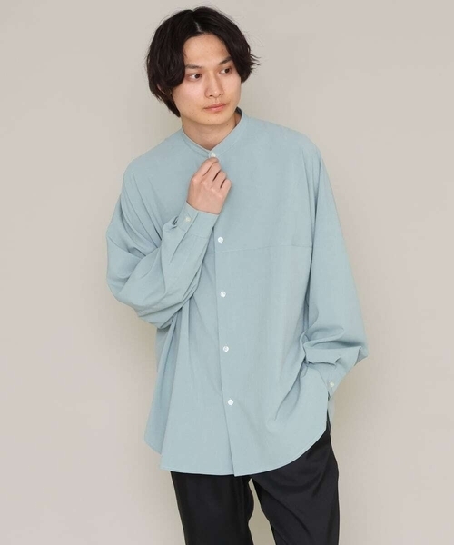 a.v.v(アーヴェヴェ)の「【防シワ/ストレッチ】ワンサイズドルマンシャツ(シャツ/ブラウス・メンズ・グリーン/ベージュ/ミント/オレンジ・53)」の6枚目の写真