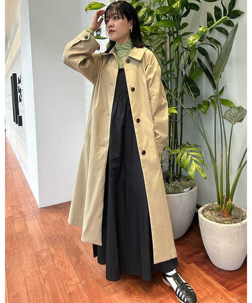 N.(N. Natural Beauty Basic)(エヌエヌナチュラルビューティーベーシック)の「【S Size Line】◆テントラインステンカラーコート(ステンカラーコート・レディース・ベージュ/カーキ・SMALL/MEDIUM)」の19枚目の写真