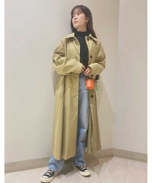 N.(N. Natural Beauty Basic)(エヌエヌナチュラルビューティーベーシック)の「【S Size Line】◆テントラインステンカラーコート(ステンカラーコート・レディース・ベージュ/カーキ・SMALL/MEDIUM)」の20枚目の写真