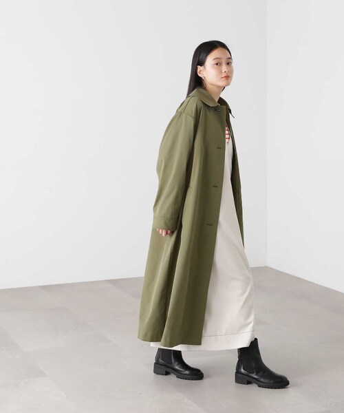 N.(N. Natural Beauty Basic)(エヌエヌナチュラルビューティーベーシック)の「【S Size Line】◆テントラインステンカラーコート(ステンカラーコート・レディース・ベージュ/カーキ・SMALL/MEDIUM)」の21枚目の写真