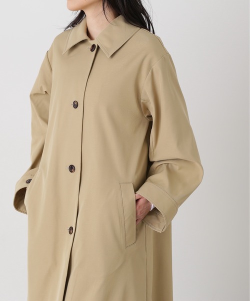 N.(N. Natural Beauty Basic)(エヌエヌナチュラルビューティーベーシック)の「【S Size Line】◆テントラインステンカラーコート(ステンカラーコート・レディース・ベージュ/カーキ・SMALL/MEDIUM)」の15枚目の写真