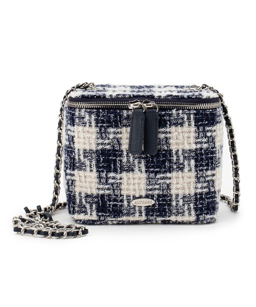 Ober Tashe(オーバータッシェ)の「バニティ型ツイードショルダーバッグ(ショルダーバッグ・レディース・ベージュ/ネイビー/グリーン/ブルー/ブラック・FREE)」の4枚目の写真