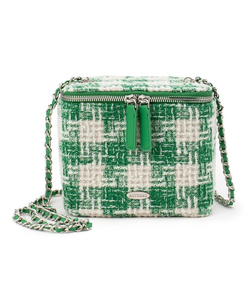 Ober Tashe(オーバータッシェ)の「バニティ型ツイードショルダーバッグ(ショルダーバッグ・レディース・ベージュ/ネイビー/グリーン/ブルー/ブラック・FREE)」の3枚目の写真