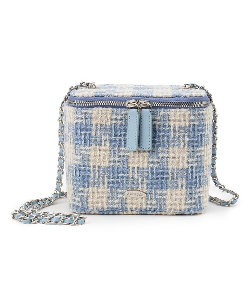 Ober Tashe(オーバータッシェ)の「バニティ型ツイードショルダーバッグ(ショルダーバッグ・レディース・ベージュ/ネイビー/グリーン/ブルー/ブラック・FREE)」の7枚目の写真