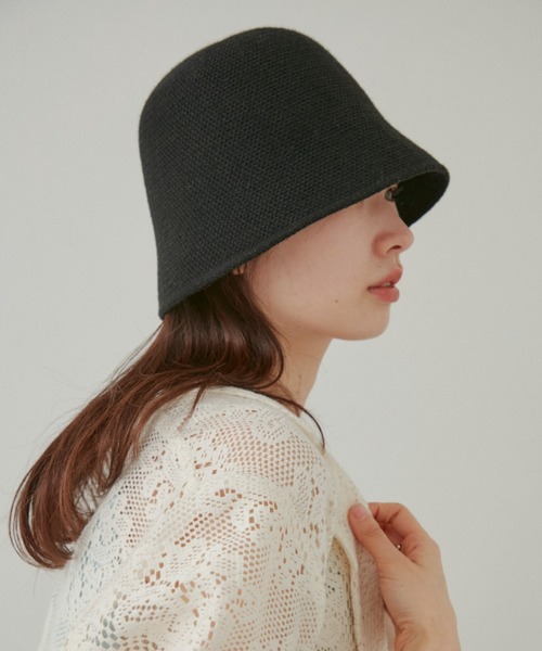 Kastane（カスタネ）の「クローシュHAT（ハット・レディース・ブラック/ベージュ・FREE）」の6枚目の写真