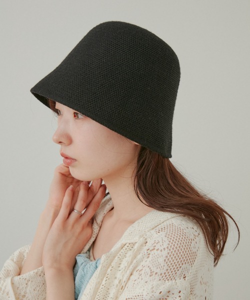 Kastane（カスタネ）の「クローシュHAT（ハット・レディース・ブラック/ベージュ・FREE）」の5枚目の写真