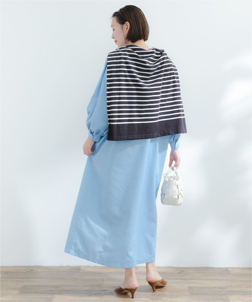 『URTECHWORKLUXE』FbyROSSOデニムシャーリングワンピース