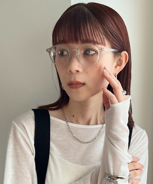 DISCOAT（ディスコート）の「マットフレームグラス（メガネ・レディース・ピンク/ブラウン/ライトグレー・FREE）」の2枚目の写真