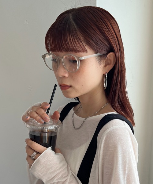 DISCOAT（ディスコート）の「マットフレームグラス（メガネ・レディース・ピンク/ブラウン/ライトグレー・FREE）」の10枚目の写真