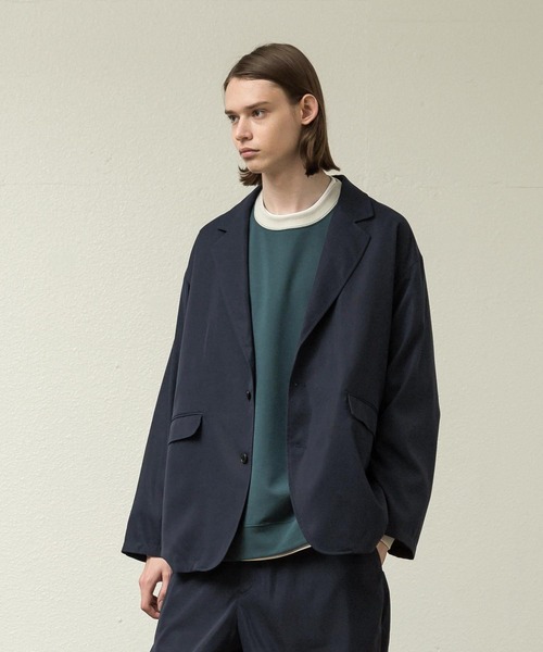 SLICK（スリック）の「テックツイルテーラードジャケット（テーラードジャケット・メンズ・ネイビー/ブラック・2/3/1）」の2枚目の写真