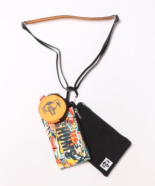 CHUMS（チャムス）の「【CHUMS/チャムス】 3P Shoulder Pouch Sweat Nylon（ショルダーバッグ・メンズ・ブラック/イエロー×グリーン/その他1/ヘザーグレー/ストライプ/ブルー系その他/ネイビー/その他6/その他4/その他2/その他3/その他5/その他8/その他7/その他9/その他10/その他13/その他14/その他11/その他12・FREE）」の9枚目の写真