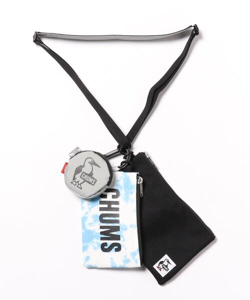 CHUMS（チャムス）の「【CHUMS/チャムス】 3P Shoulder Pouch Sweat Nylon（ショルダーバッグ・メンズ・ブラック/イエロー×グリーン/その他1/ヘザーグレー/ストライプ/ブルー系その他/ネイビー/その他6/その他4/その他2/その他3/その他5/その他8/その他7/その他9/その他10/その他13/その他14/その他11/その他12・FREE）」の4枚目の写真