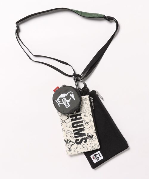 CHUMS（チャムス）の「【CHUMS/チャムス】 3P Shoulder Pouch Sweat Nylon（ショルダーバッグ・メンズ・ブラック/イエロー×グリーン/その他1/ヘザーグレー/ストライプ/ブルー系その他/ネイビー/その他6/その他4/その他2/その他3/その他5/その他8/その他7/その他9/その他10/その他13/その他14/その他11/その他12・FREE）」の14枚目の写真