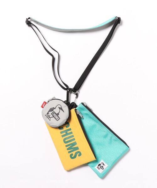 CHUMS（チャムス）の「【CHUMS/チャムス】 3P Shoulder Pouch Sweat Nylon（ショルダーバッグ・メンズ・ブラック/イエロー×グリーン/その他1/ヘザーグレー/ストライプ/ブルー系その他/ネイビー/その他6/その他4/その他2/その他3/その他5/その他8/その他7/その他9/その他10/その他13/その他14/その他11/その他12・FREE）」の5枚目の写真